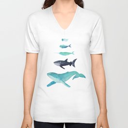 Ocean collection: Deep under the sea V Neck T Shirt
