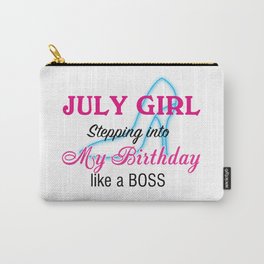 July Girl Birthday Carry-All Pouch | Julybirthday, Julygirl, Birthdaygift, Graphicdesign 