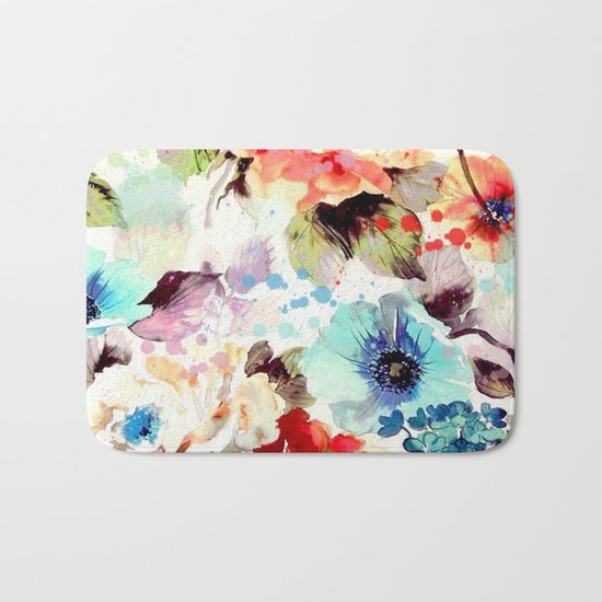 Poppies 03 Bath Mat