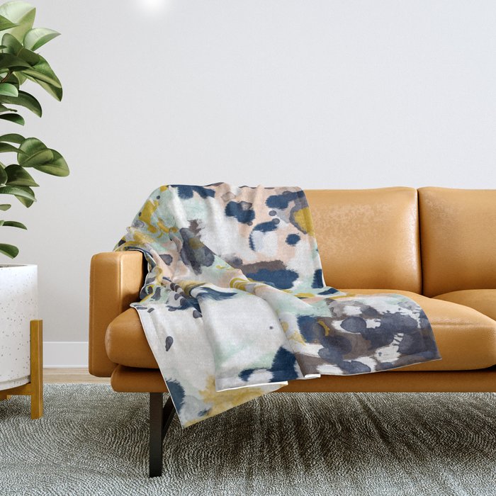 Navy and blush throw blanket new arrivals