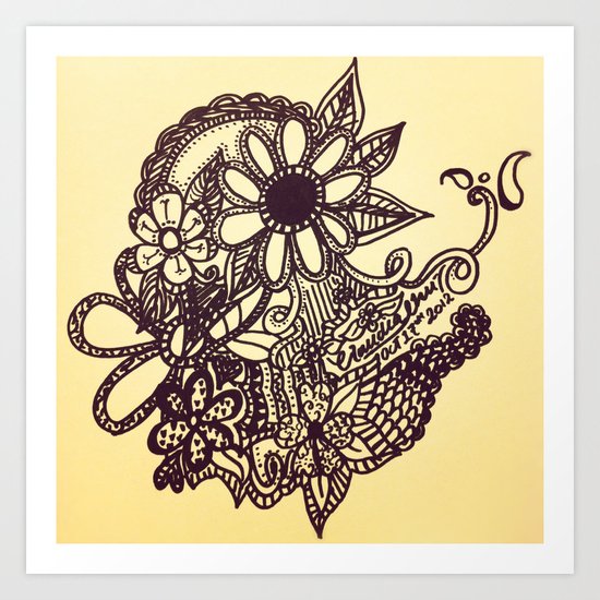 Flower Garden Art Print