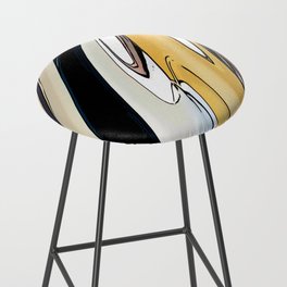 Peaceful Browns Abstract  Bar Stool