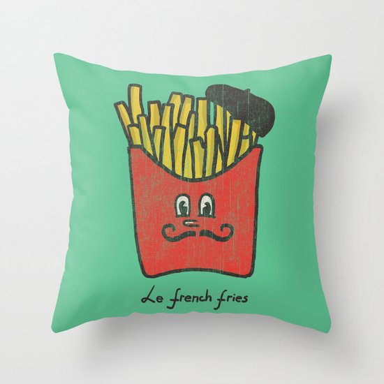 French Fries Throw Pillow