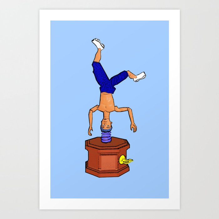 Breakdancing Music Box Funny Ken Doll Art Art Print By Plasticpam Society6