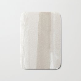 Beige Ombre Minimalist Abstract Painting Bath Mat