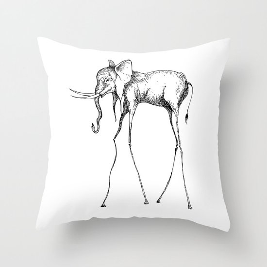Elephant Throw Pillow