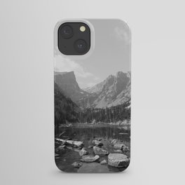 Colorado Rocky Mountain National Park - Black and White iPhone Case