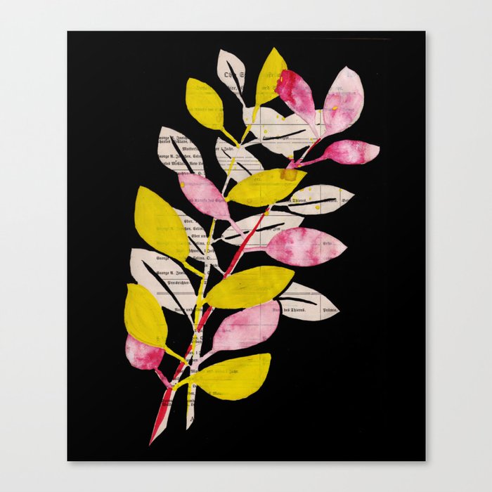 Fall leaves: graphic illustration no. 27 Canvas Print