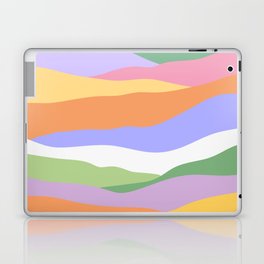 Retro Abstract Colorful Waves Laptop Skin