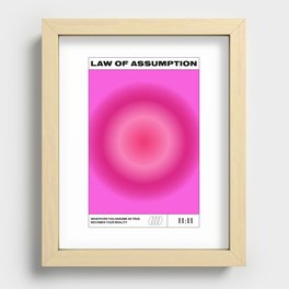 Law Of Assumption Recessed Framed Print