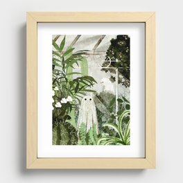 There's A Ghost in the Greenhouse Again Recessed Framed Print