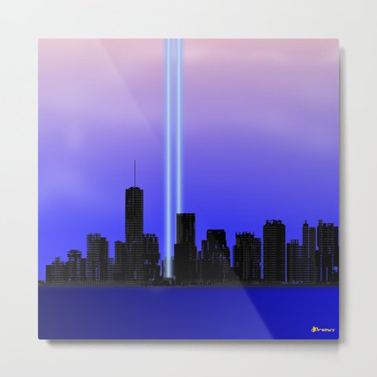 New York New York - Remembering Metal Print
