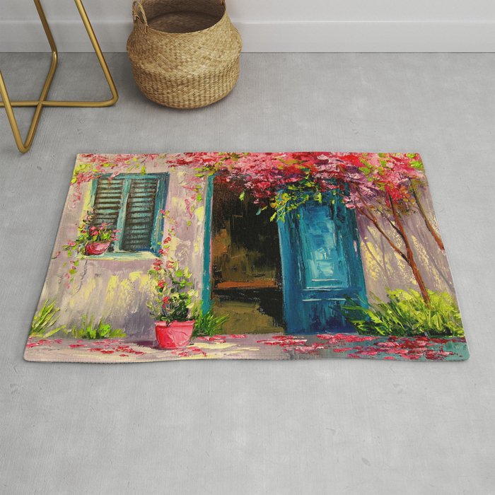 Flower Filled Patio Rug By Olhadarchuk Society6