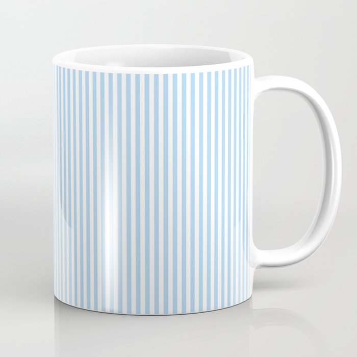 Chambray Blue Seersucker Stripe Coffee Mug