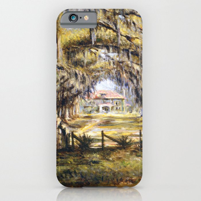 Classical African American Landscape 'Boone Hall Plantation' by Edwin Harleston iPhone Case
