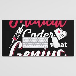 I'm A Medical Coder This Genius Coding Programmer Desk Mat