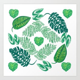Green love Art Print