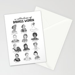 A Collection of Badass Women Stationery Card