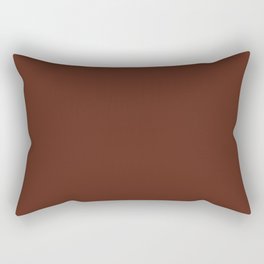 Peaty Brown Rectangular Pillow