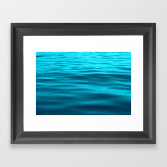 Water : Teal Tranquility Framed Art Print