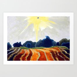 Morning Sun Over Furrowed Fields by Arthur Dove Art Print