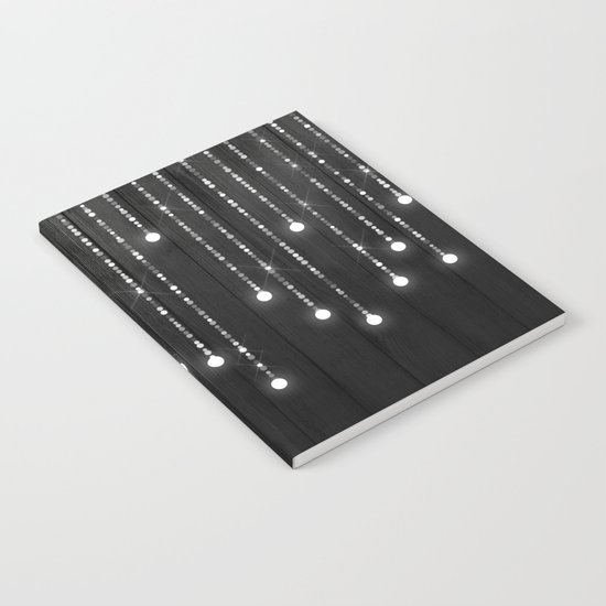 Fairy Lights on Wood 04 Notebook