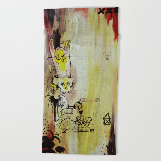 Deathy By Fresh Toast Beach Towel
