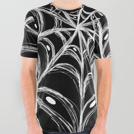 Spider web and eyes on Halloween  All Over Graphic Tee