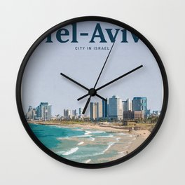 Visit Tel-Aviv Wall Clock
