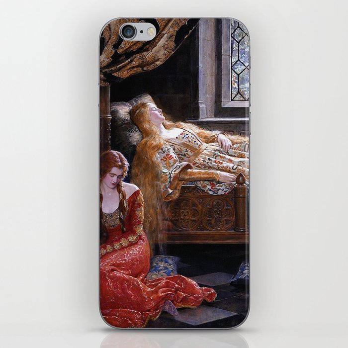 The Sleeping Beauty medieval art iPhone Skin