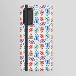 Geodes Watercolor Pattern Android Wallet Case