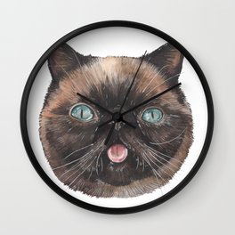Der the Cat - artist Ellie Hoult Wall Clock