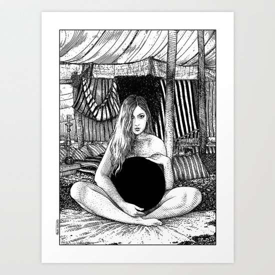 asc 671 - Le non-globe (Found in the desert) Art Print