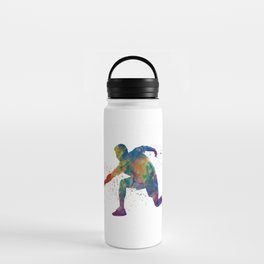 Paddle player watercolor Water Bottle