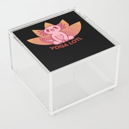 Yogalotl Axolotl Makes Yoga Lovers Cute Animals Acrylic Box