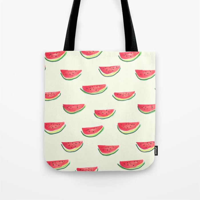 Watercolor Watermelon Tote Bag