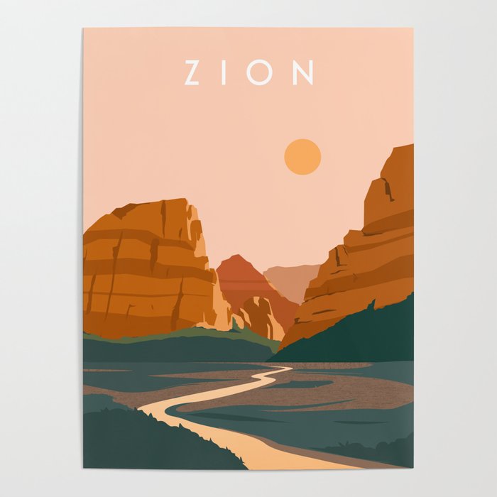 Zion Canyon Poster