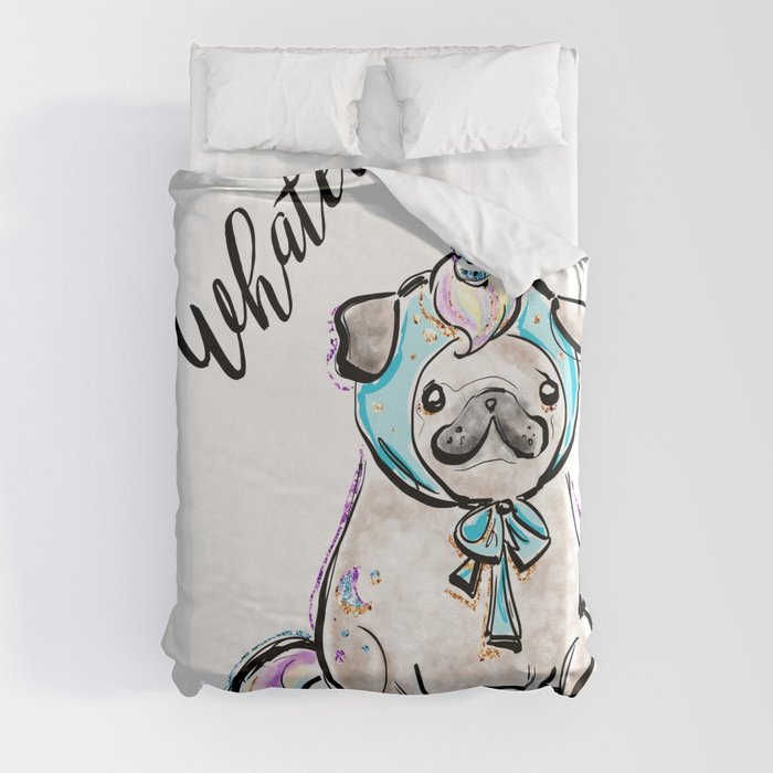 Unicorn store pug bedding