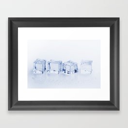 Ice Cubes Framed Art Print