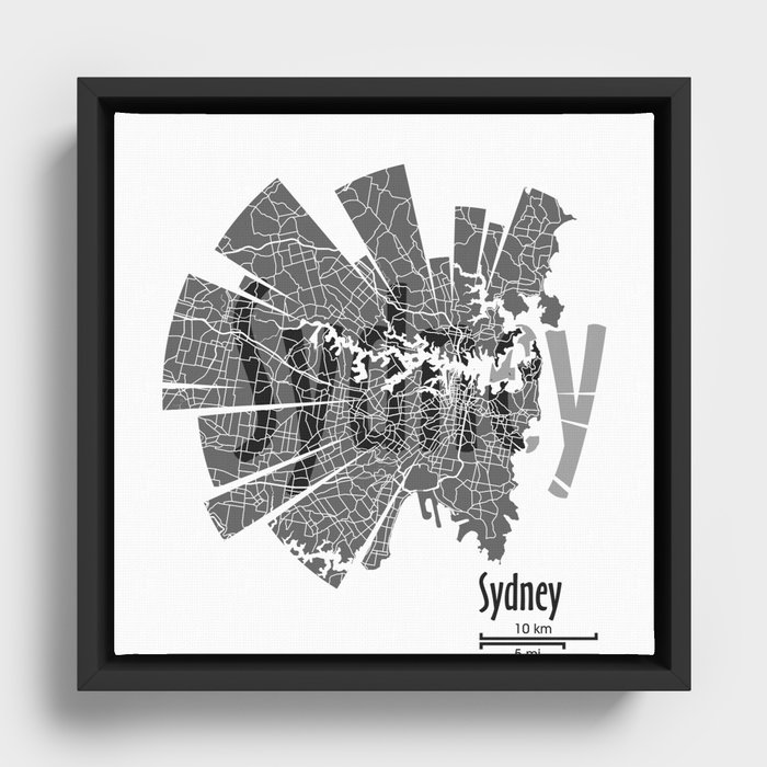 Sydney Framed Canvas