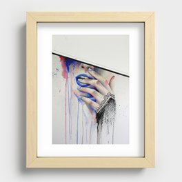 Jay Freestyle - Girl painting Recessed Framed Print