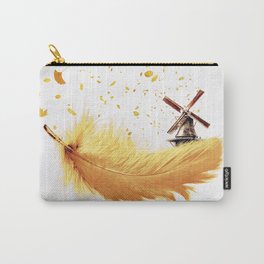 Air Feather • Yellow Feather I Carry-All Pouch