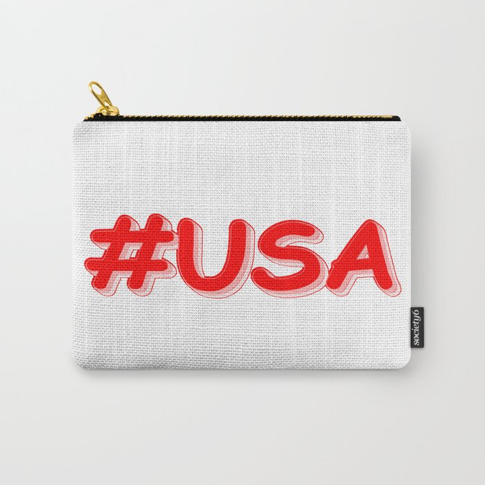 "#USA" Cute Design. Buy Now Carry-All Pouch