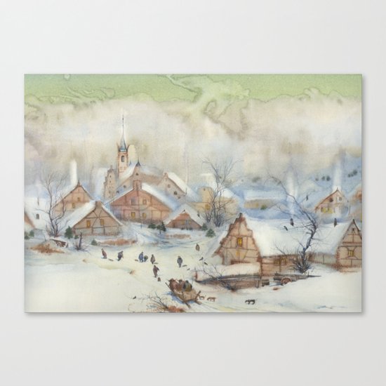 Christmas carols Canvas Print