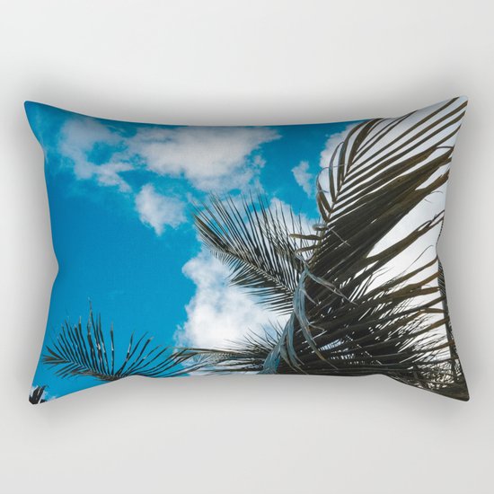 Sky behind the trees Rectangular Pillow
