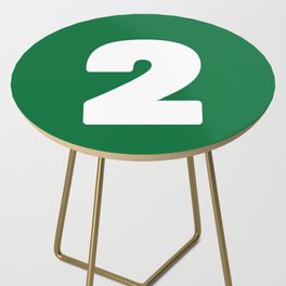 2 (White & Olive Number) Side Table