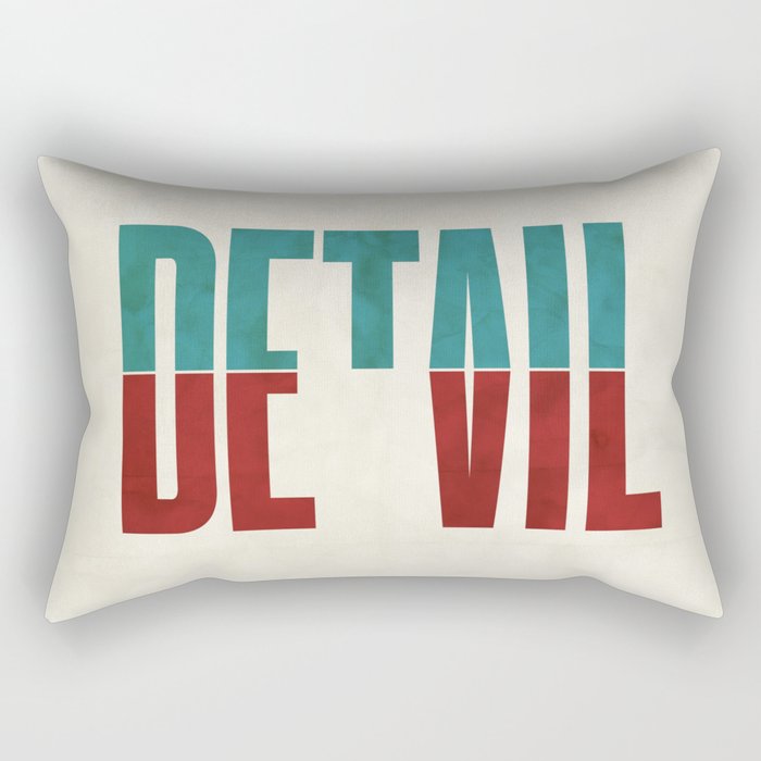 Devil in the detail. Rectangular Pillow