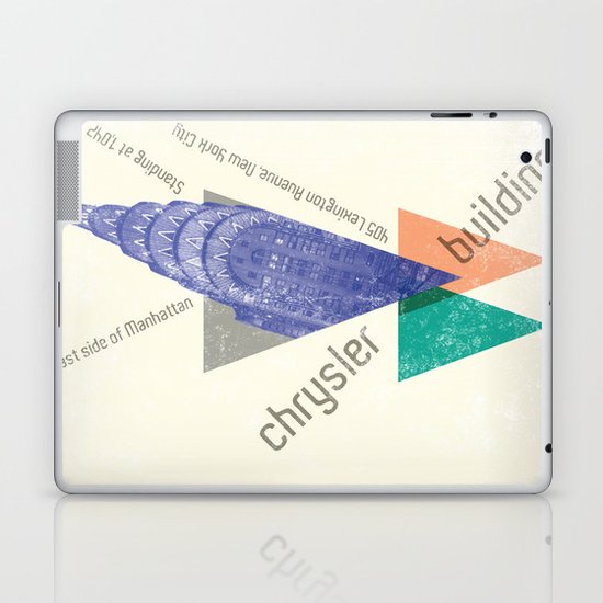 chysler building Laptop & iPad Skin