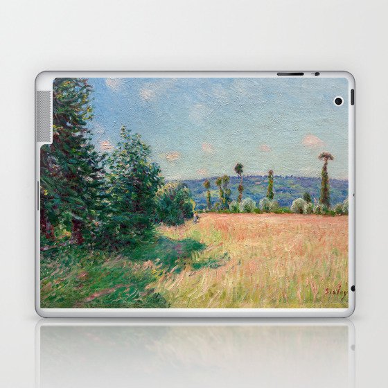 Alfred Sisley - Sahurs Meadows in Morning Sun Laptop & iPad Skin