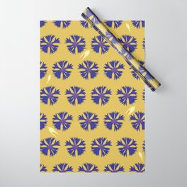 Golden Cornflowers Wrapping Paper